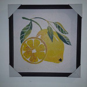 Lemons; 16"x16" wall hanging